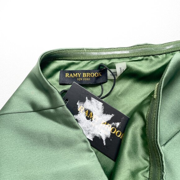 Ramy Brook Lisa Strapless Dress Spruce Green Size 8 NEW NWT - Picture 6 of 11